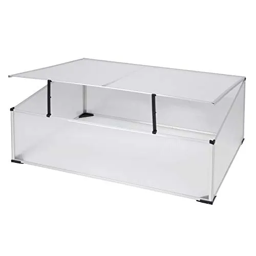 Mojawo Profi Frühbeet mit Alurahmen 100x60x40cm