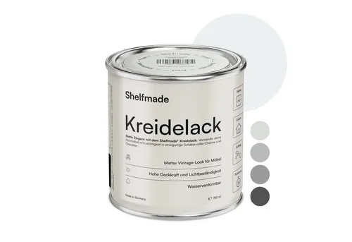 shelfmade Kreidefarbe Kreidefarbe Möbel Shabby Chic Holzlack DIY - Chalk Paint matter Look