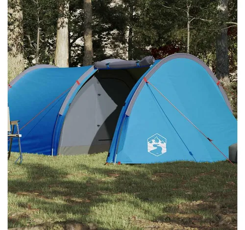 Furnicato Campingzelt Tunnel Blau für 4 Personen