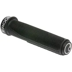 Ergon GFR1 Fahrradgriff – Schwarz für MTB - Fahrradgriffe mit ausgeprägter Griffzone für minimalen Greifaufwand beim Anheben des Vorderrads. Ideal für MTB-Fahrer, die Komfort und Kontrolle suchen.