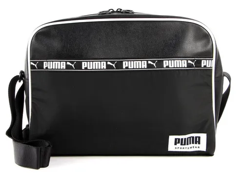 PUMA Umhängetasche Campus - Stylische Umhängetasche mit gepolstertem Laptopfach, ideal für den Alltag. Maße: 38x28x9 cm, verstellbarer Schulterriemen und robustes Design für optimale Nutzung.