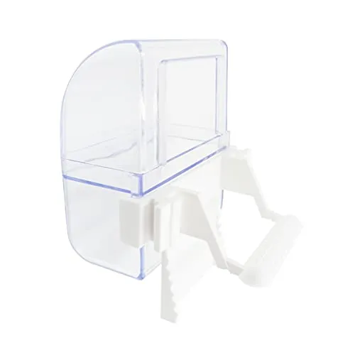 ZooPaul Futter- oder Wassernapf für Vogelkäfig weiß