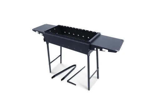 SchaschlykOFF 70 Plus – Klappbarer Holzkohlegrill mit Seitentischen