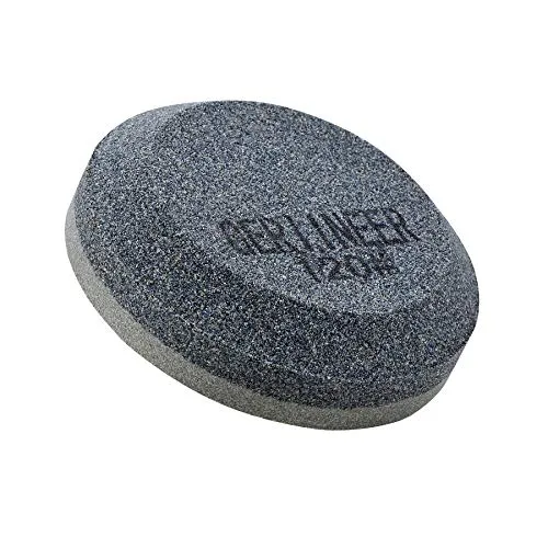 GERIINEER 2-IN-1 Schleifstein Axt und Messer, Schärfer Abziehstein für Messer, Puck Schärfstein für Gartengeräte Küchenmesser Meißel Äxte (120/240 Körnung)