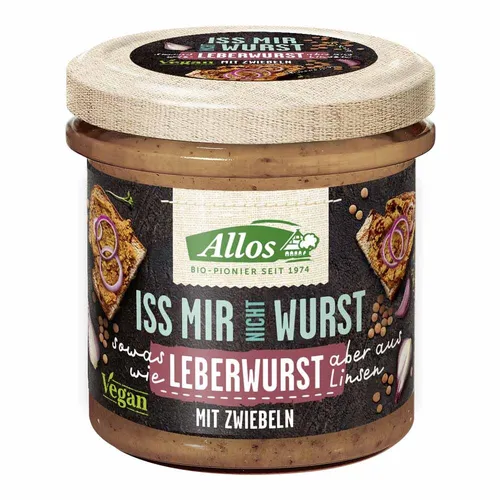 Iss mir nicht Wurst - Leberwurst mit Zwiebeln 135g | ALLOS