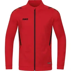 JAKO Polyesterjacke Challenge - Steingrau/Schwarz, Größe M, Unisex - Trainingsbekleidung mit klassischem Design und optimalen Veredelungsmöglichkeiten. Die Jacke bietet sichere Reißverschlusstaschen und modernen Look durch Kontrast-Tapes.