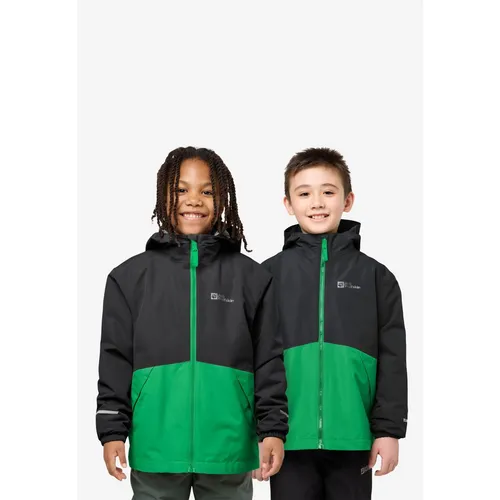 JACK WOLFSKIN ICELAND 3IN1 JACKET K in grün von Jack Wolfskin
