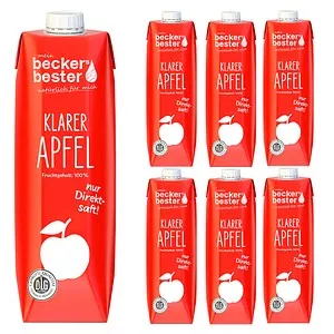 beckers bester KLARER APFEL Direktsaft 6x 1,0 l