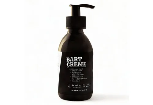 Radami Bartcreme Bartcreme Bartpflege Bart Creme mit Sheabutter und Panthenol 200ml