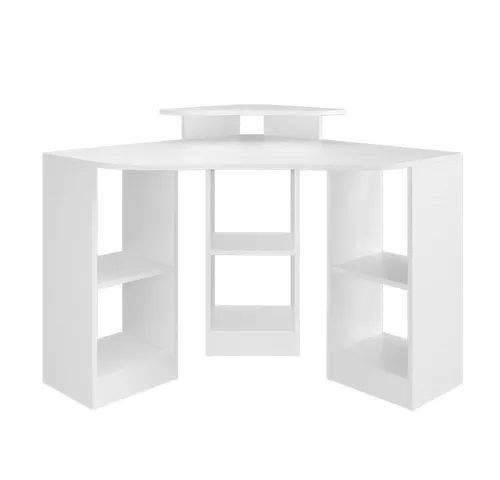 Vicco Eckschreibtisch Artur, Weiß, 94 x 94 cm - Eckschreibtisch mit kratzfester Oberfläche, ideal für platzsparende Büros oder Home Offices. Modernes Design und praktische Ablagen sorgen für Ordnung und Stil.