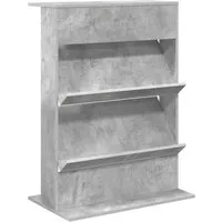 vidaXL Magazinregal Beton Grau 70 x 41 x 96 cm - Stylisches Magazinregal aus Holzwerkstoff mit 2 freistehenden Regalen. Ideal für die ordentliche Aufbewahrung von Zeitschriften und Dokumenten. Passt perfekt in jedes moderne Wohn- oder Arbeitsumfeld.