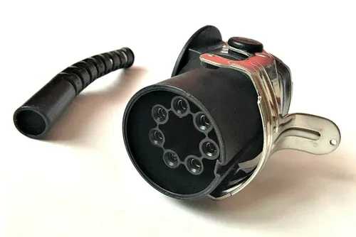 Stecker EBS 24V 7 pol LKW 7-polig mit Halterung Elektrik Schraubkontakte
