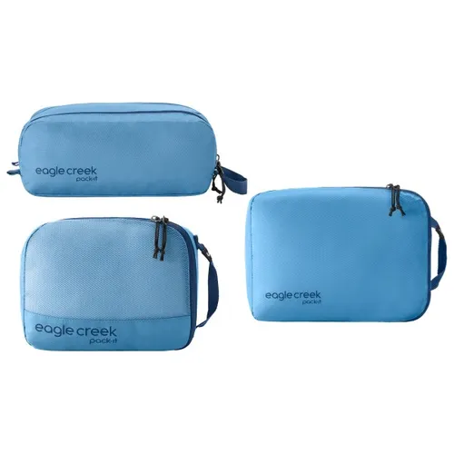 Eagle Creek Pack-It Overnight Packset - Blue Dawn - Packsäcke für optimale Organisation auf Reisen. Das Set enthält spezielle Cubes für saubere und schmutzige Kleidung, ideal für Übernachtungsausflüge.