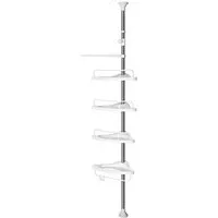 Songmics Duschablage BCB02SW, weiß-silber