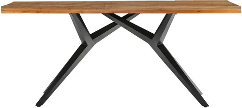 SIT Esstisch mit Sonnenmuster - Around the World Stil - Esstisch aus Massivholz mit individueller Maserung, ideal für gesellige Abende und ein gemütliches Ambiente. Perfekt kombinierbar mit Möbeln im Globetrotter-Stil.