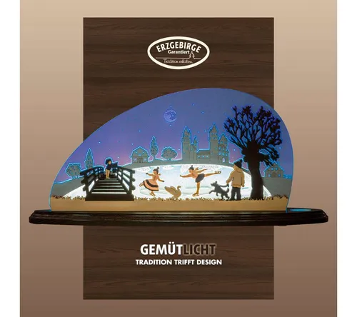 weigla Schwibbogen Eiszauber - LED-Lichterbogen für Weihnachten - Weihnachtlicher Zierschmuck, handgefertigt aus Holz und Acryl, mit einzigartigem Design und stimmungsvoller Beleuchtung für eine festliche Atmosphäre.