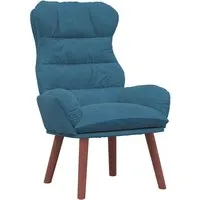 vidaXL Bequemer Blauer Moderner Sessel - Relaxsessel & -liegen, elegantes Design mit weichem Velvet-Bezug und gepolsterten Armlehnen für ultimativen Komfort und stilvolles Sitzen in jedem Raum.
