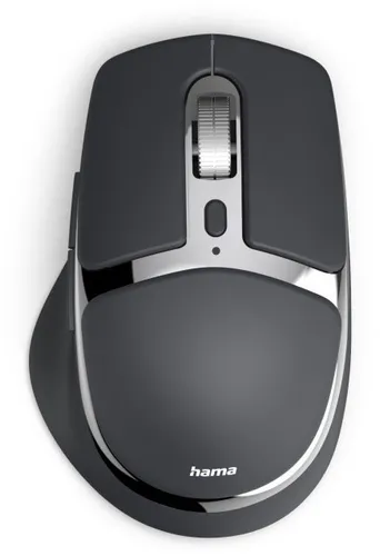 Hama WM-800 Maus Büro rechts RF Wireless + Bluetooth - Ergonomische Multi-Device-Maus für Büro und Home Office, kabellos mit Bluetooth und Funk, ideal für die gleichzeitige Steuerung von bis zu 3 Geräten.