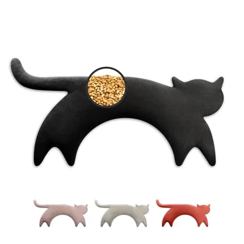 LESCHI Körnerkissen in schwarz von Leschi