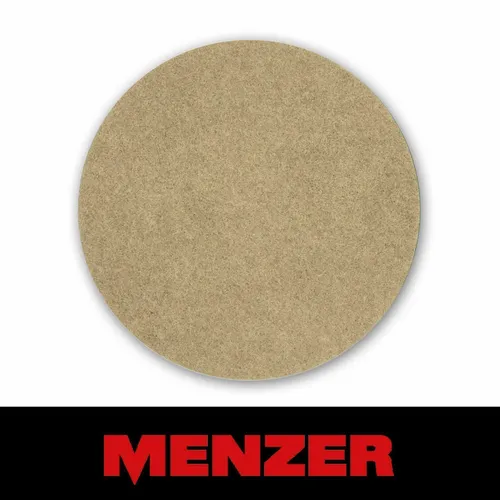 Menzer Normalpad 406mm beige - 10er Set - Schleifscheiben für Holz- und Parkettfußböden, kompatibel mit Einscheiben- und Poliermaschinen, ideal für Pflege und Wartung.