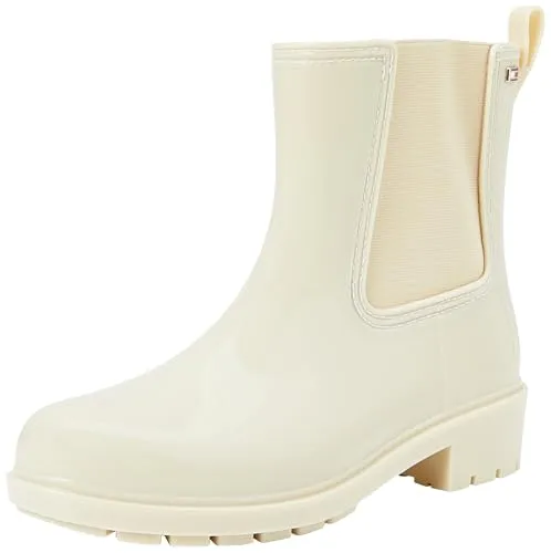 Tommy Hilfiger Damen Gummistiefel Flag Rainboot in beige von Tommy Hilfiger