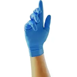 UNICARE Einweg Handschuhe Nitril Ungepudert Large (L) Blau 100 Stück