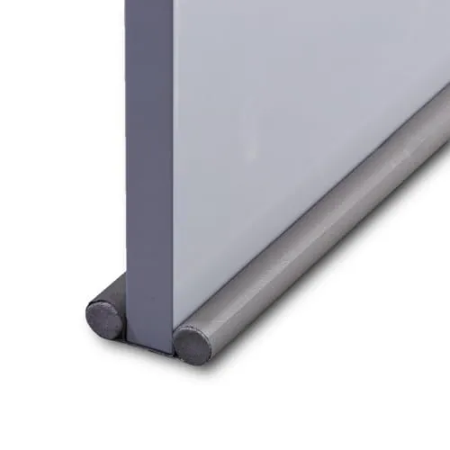 HOOZ Zugluftstopper für Türen, PU Leder Türdichtung Luftzugstopper mit Doppeldichtung, Zuschneidbar Tür Zugluftstopper Windstopper und Türluftstopper (Grau, 2 Stück)