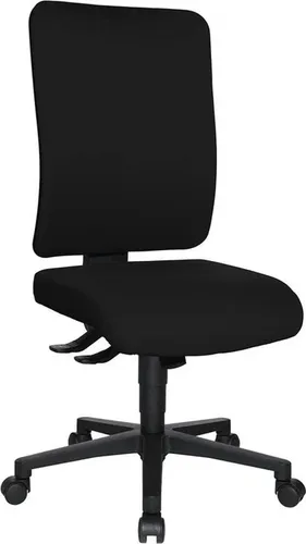 Topstar Bürostuhl Open X (P) - Komfortabler Bürostuhl mit Synchron-Mechanik - Bürostuhl für Nutzer bis 192 cm, belastbar bis 110 kg. Ergonomische Synchron-Mechanik und Flachsitz für bis zu 8 Stunden Sitzkomfort. Ideal für Büro und Home Office.