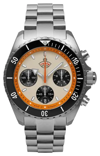 ruhla Chronograph Glasbach Cup 4970M-1 - Herrenuhr mit Stoppfunktion - Chronographen mit Saphirglas, 10 bar wasserdicht und Made in Germany. Ideal für stilbewusste Männer, die Funktionalität und Eleganz schätzen.