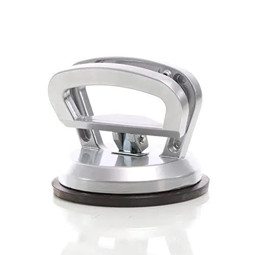 XPOtool Aluminium Saugheber mit 45 kg Tragkraft & 118 mm Saugnapf, Vakuumsauger für Glas, Fliesen und weitere Materialien, mit Kipphebel