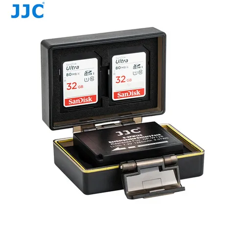 JJC BC-NPW126 Multi Function Battery Case Fits Fujifilm NP-W 2 x SD Card