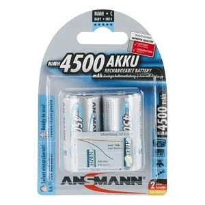 ANSMANN Akkus Ni-MH Baby C 4.500 mAh, 2 St.