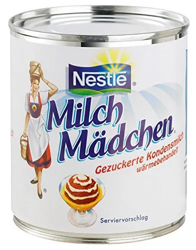 Nestlé Milchmädchen Kondensmilch 400g - Haltbares Milchprodukt, ideal zum Kochen und Backen, verleiht Ihren Rezepten eine cremige Note.