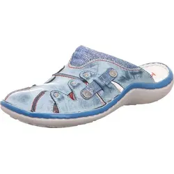 Krisbut Herren Pantoletten in Blau mit Fußbett