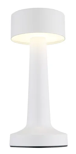 GLOBO W ANGELIKA Tischleuchte Metall weiß matt, LED, 1,2 W, 4000 K, dimmbar, mit