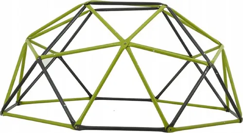 QLS Klettergerüst Outdoor für Kinder Kletterkuppel aus Metall Geodome Garten 11241