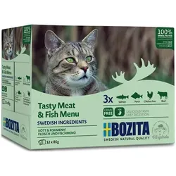 Bozita Fisch & Fleisch Häppchen in Gelee Multibox | 12x 85g von Bozita