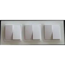 Lichtideen Schalter - Weißer Design-Schalter - Schalter in elegantem Weiß, ideal für moderne Wohnräume und einfache Montage.