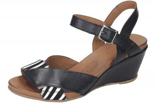Piazza Damen 910068-01 Sandale mit Absatz, Schwarz, 41 EU - Wanderschuhe mit Lederdecksohle für optimalen Komfort und Stil bei Ihren Outdoor-Abenteuern.