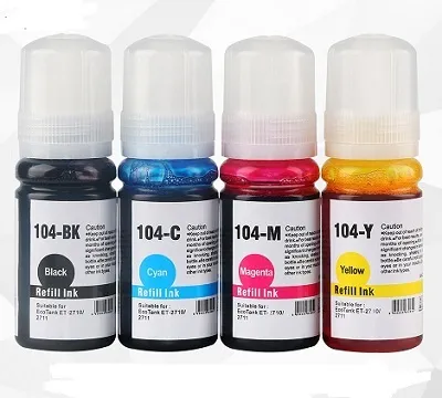 Kompatible Ecotank Nachfüllflasche für Epson 104 Magenta von ABC