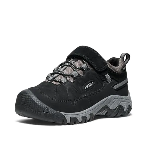 KEEN Targhee 4 Low Waterproof Wanderschuhe, Black/Steel Grey, 37 EU - Wanderschuhe mit KEEN.DRY Membran für wasserdichten Komfort und atmungsaktive Eigenschaften. Ideal für Outdoor-Abenteuer und hält Ihre Füße trocken.