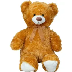 Kuscheltier Teddybär 100 cm braun mit Schleife - XXL Teddybär in Braun mit Schleife, perfekt zum Kuscheln! Aus 100% Polyester, kuschelweich und dekorativ. Ideal als Geschenk zur Geburt oder einfach so – ein treuer Freund für Kinder!