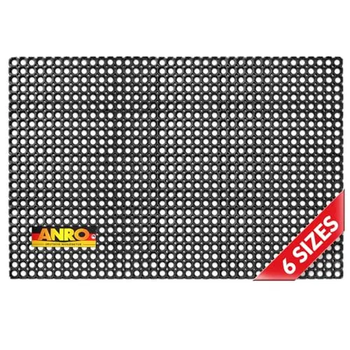 ANRO Ringgummimatte 100x150cm in schwarz von ANRO