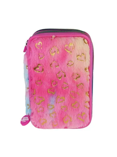 Triple Pencil Case Plush in schwarz von Tinka