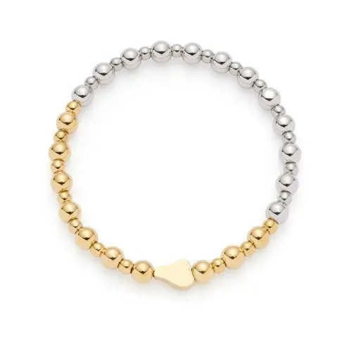 JEWELS BY LEONARDO Armband Philine – Bicolor Edelstahlarmband mit elegantem Design - Das elastische Armband Philine vereint stilvolle Silber- und Goldtöne für vielseitige Kombinationen. Ideal für moderne Frauen, die dezente Eleganz schätzen. Allergikerfreundlich, robust und leicht zu reinigen.