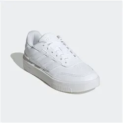 adidas Sportswear COURTBLOCK BOLD Sneaker - Sportlich und stylisch in Weiß - Sneaker in Größe 40 EU, ideal für sportliche Aktivitäten und Freizeit. Fällt klein aus, bitte eine Größe größer bestellen. Hochwertiges Synthetik-Obermaterial und Gummisohle für besten Komfort.