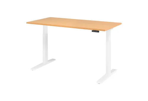 Bümö Elektrisch Höhenverstellbarer Schreibtisch XMKA 160x80 cm - Ergonomischer Schreibtisch mit stufenlos einstellbarer Höhe von 70-120 cm, ideal für flexibles Arbeiten. Inklusive Memoryfunktion und stabiler Bauweise für den professionellen Einsatz.