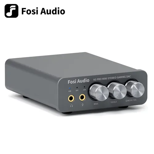 Fosi Audio K5 PRO Kopfhörer Verstärker Gaming DAC Digital zu Analog Converter