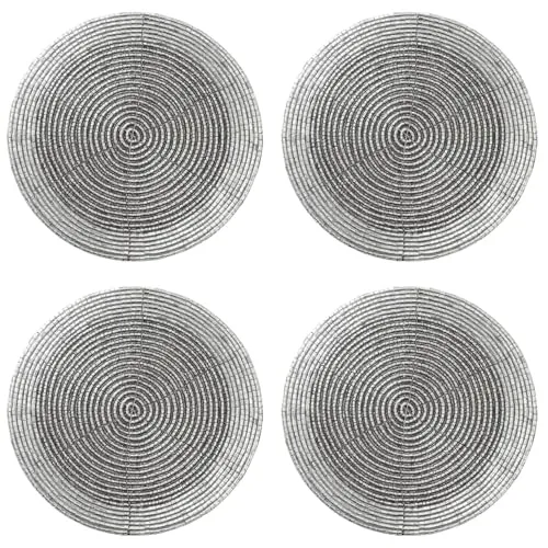 Glasuntersetzer & Bierdeckel Silber von Macosa Home