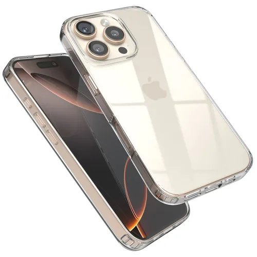 Für Apple iPhone 16 Pro durchsichtige Schutzhülle Handyhülle Cover Transparent